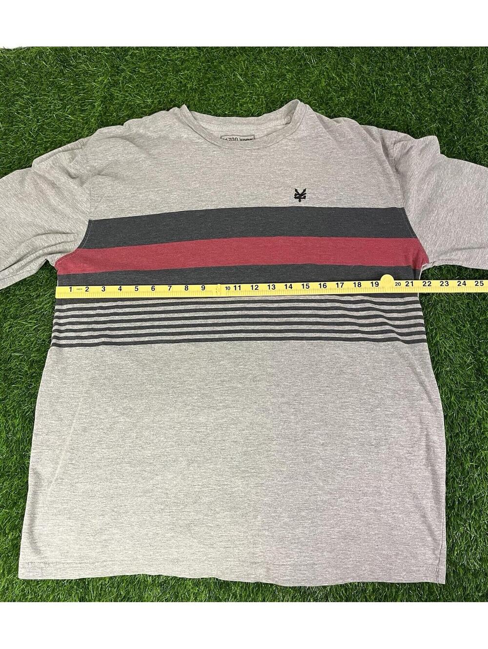 Y2K Style Zoo York Gray Striped Long Sleeve Shirt Mens Size 2XL - Picture 7 of 9